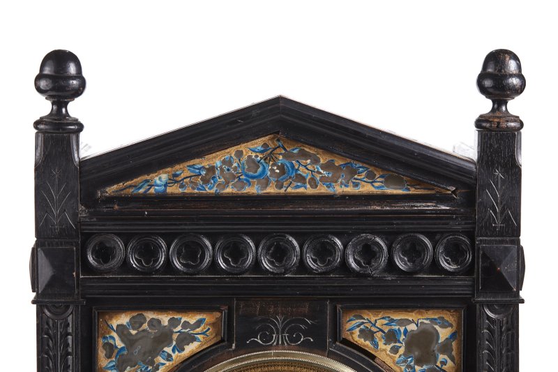 Antique Victorian 19th Century Ebonised Aesthetic Movement Mantel Clock - Image 4